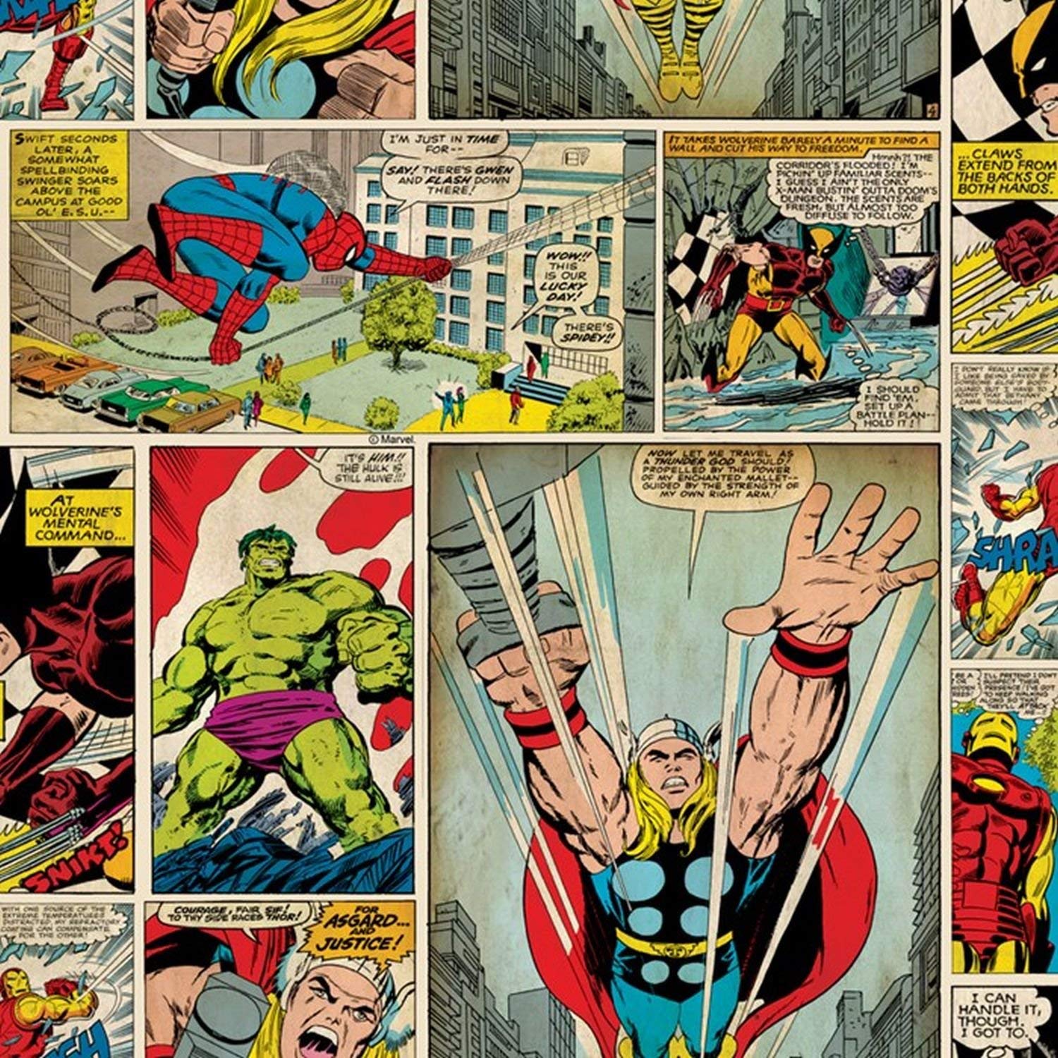 Graham And Brown Marvel Ic Strip Wallpaper Spiderman