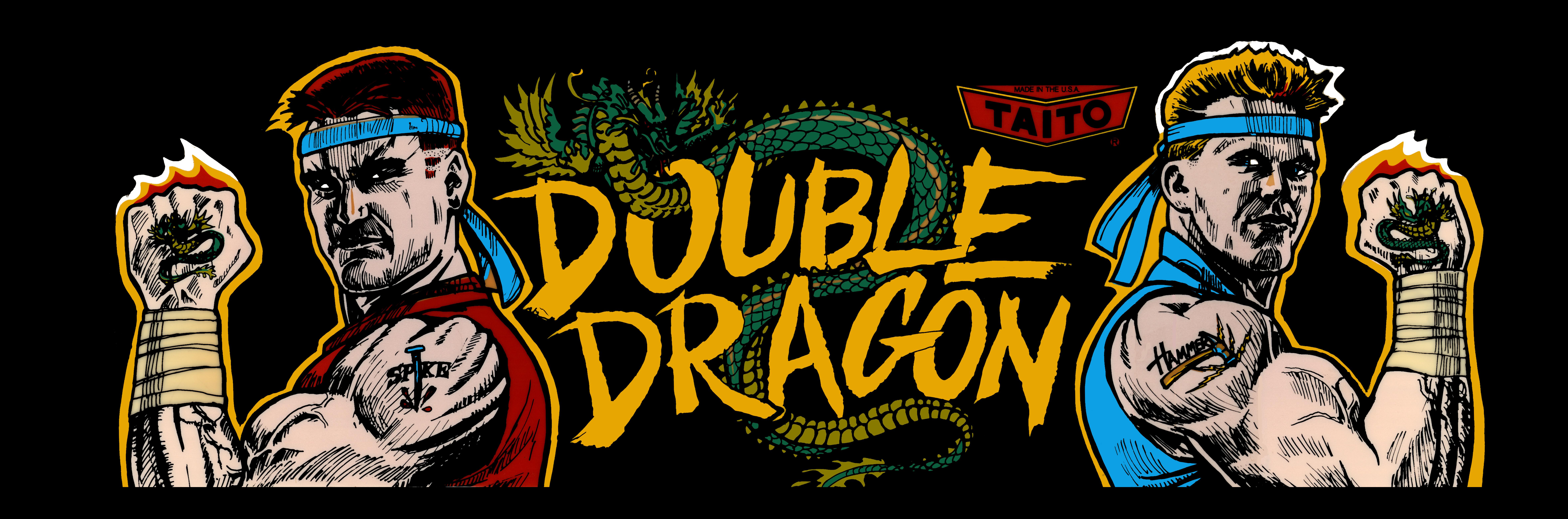 double dragon cartoon logo 1080