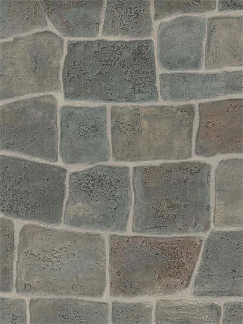 Grey Flagstone Rock Wall Raised Pattern Wallpaper Papermywalls