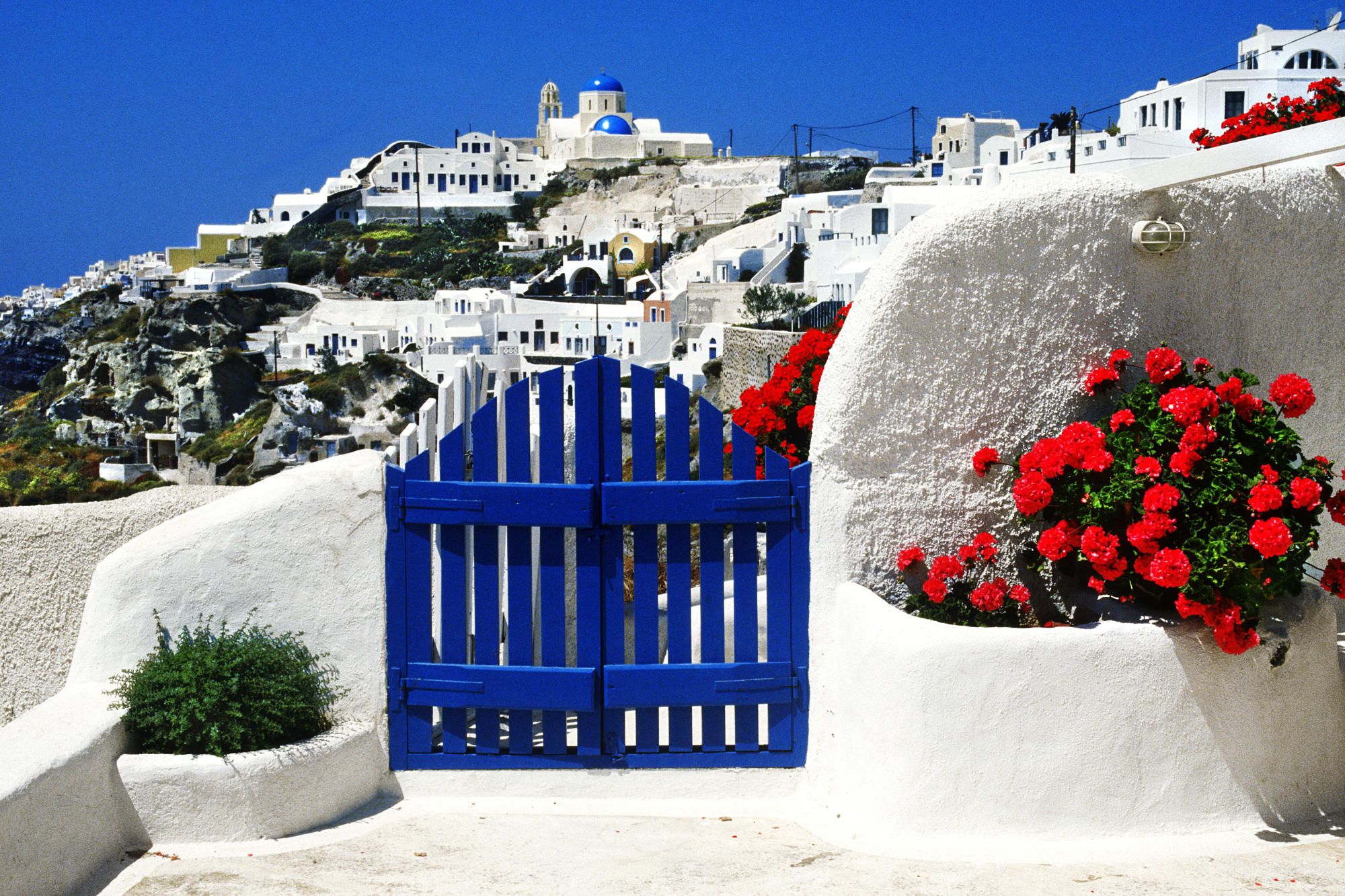 Beach Wedding Ceremony In Santorini Home Greece