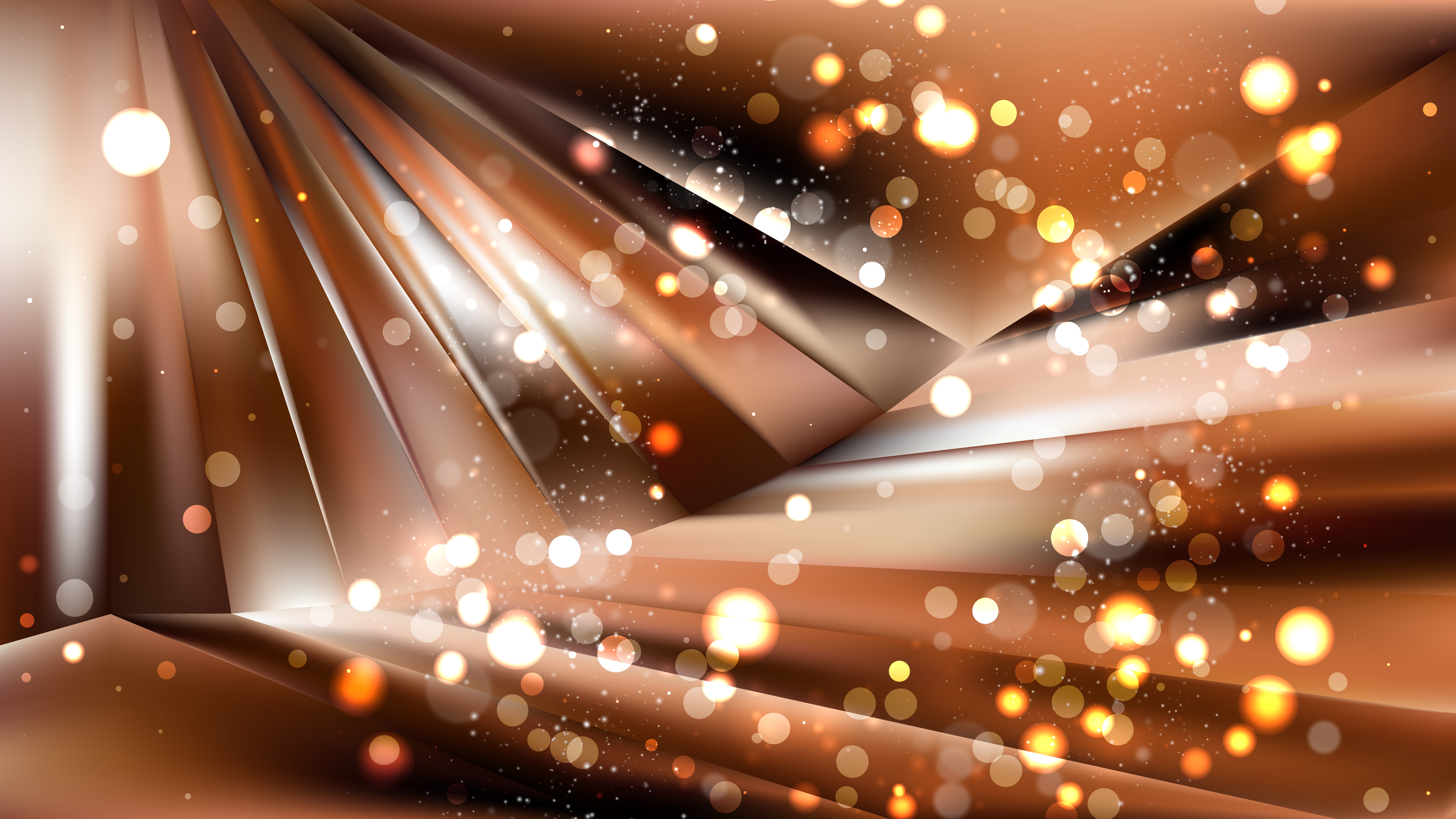 Abstract Copper Color Lights Background Design