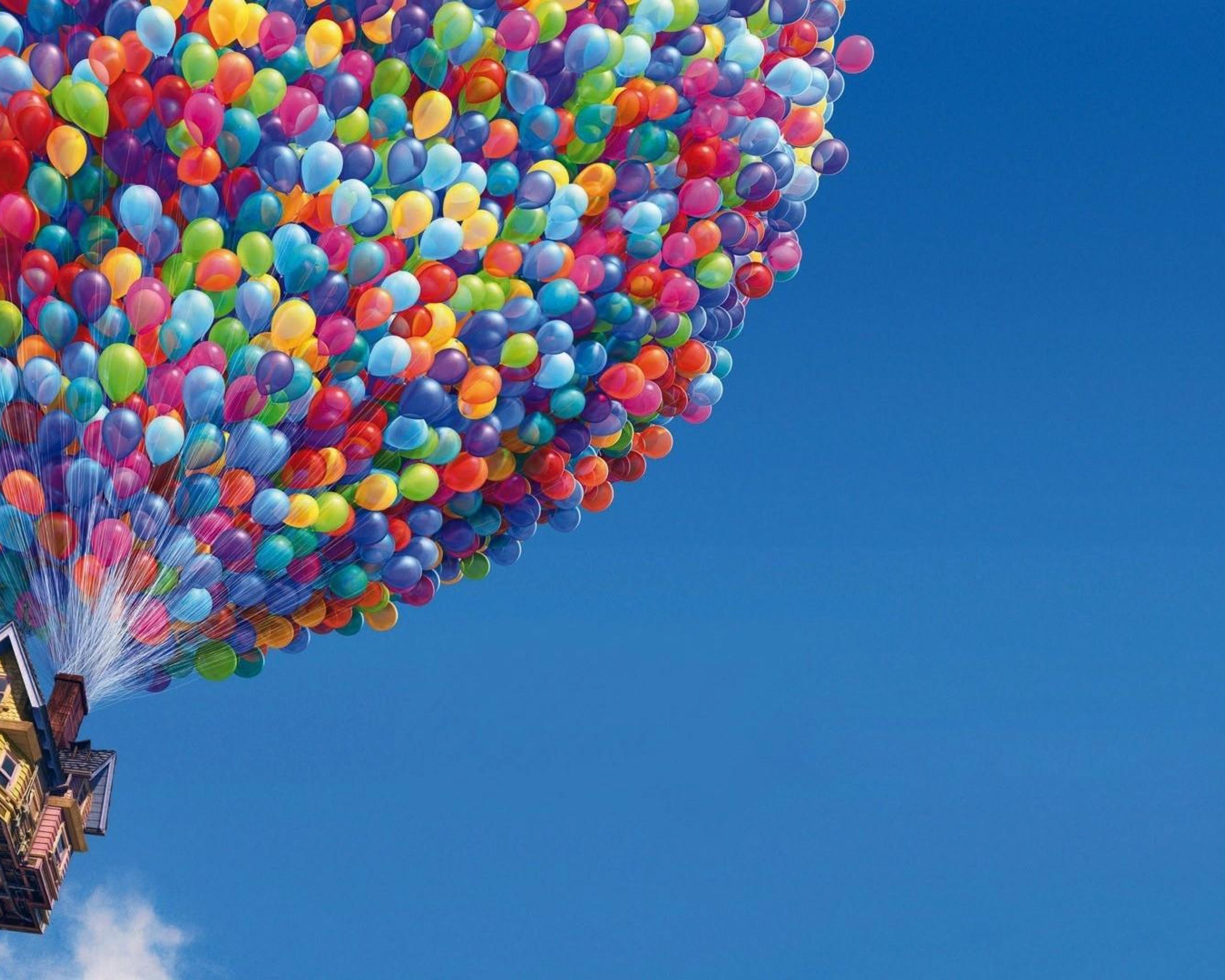 House With Balloons Up Pixar Cartoons HD Wallpaper