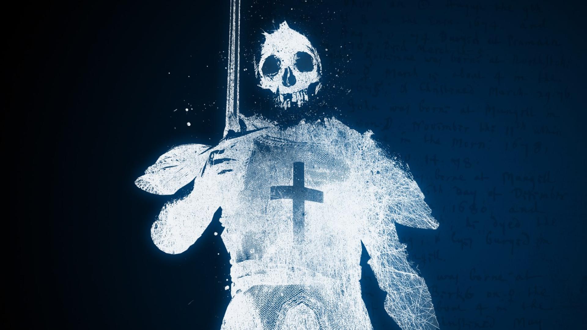 Ghost Knight Crusader Skull Death HD Wallpaper Hq Desktop