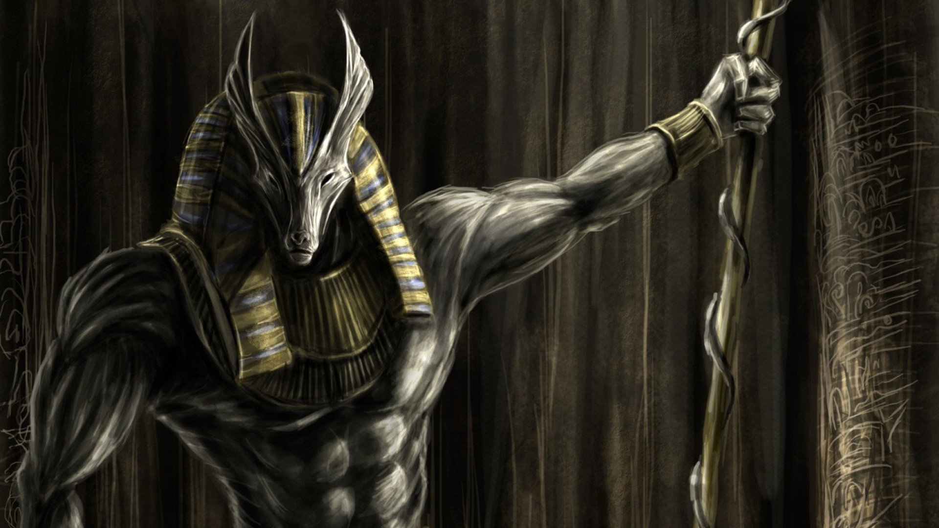 HD 1080p Anubis Puter Background Id For