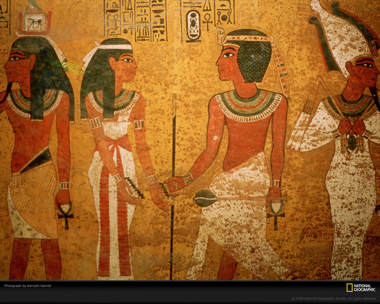 Valley Of The Kings Egypt Tutankhamun Tomb Mural Photo Day