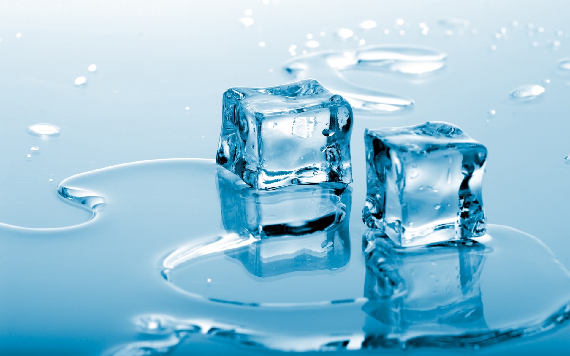 Blue ice cubes Wallpapers 1920x1200