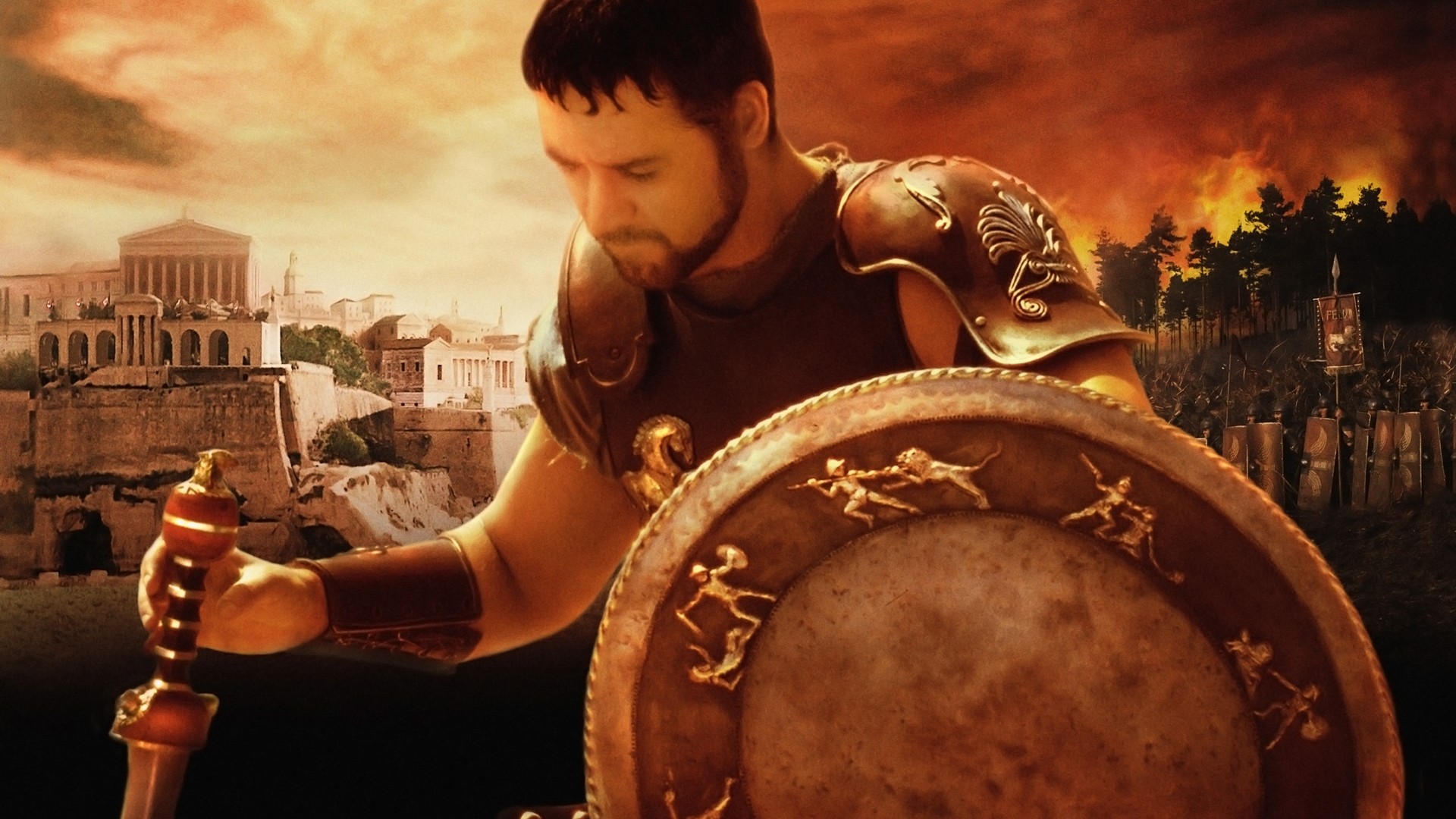 Gladiator Movie Russell Crowe Wallpaper Background