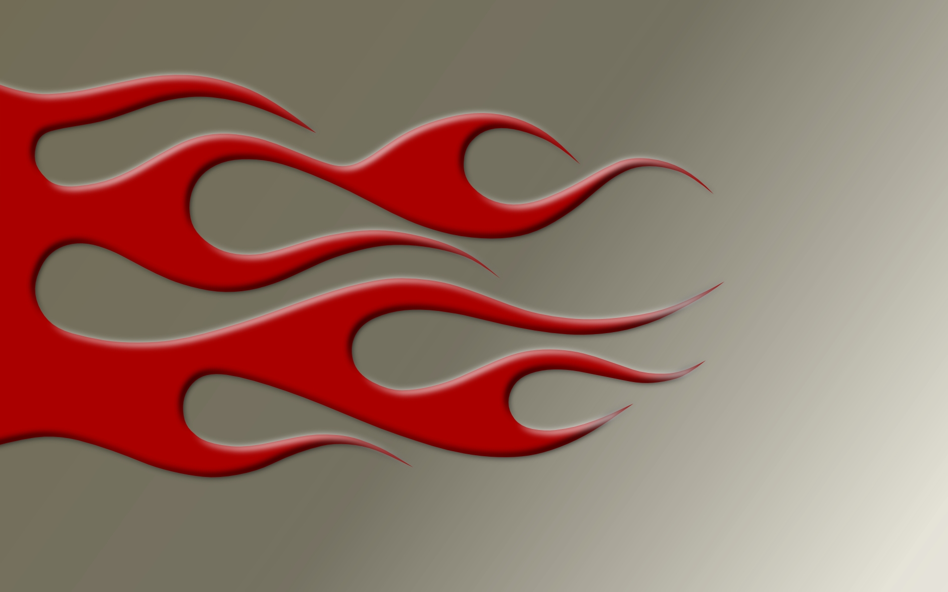 Red on Gray Flames Wallpaper by terpmeister on