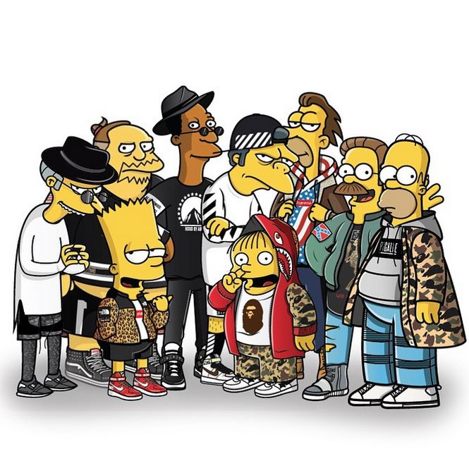 La Versi N Streetwear De Los Simpson Por Tommy Bates