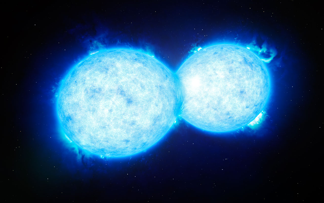 Final Kiss Of Two Stars Heading For Catastrophe Eso