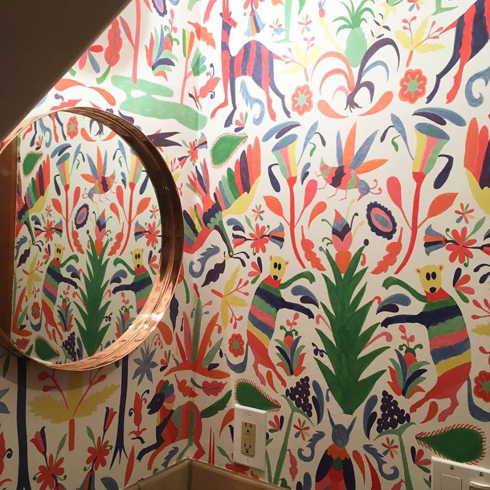Tacubaya Loving The Otomi Pattern Wallpaper In