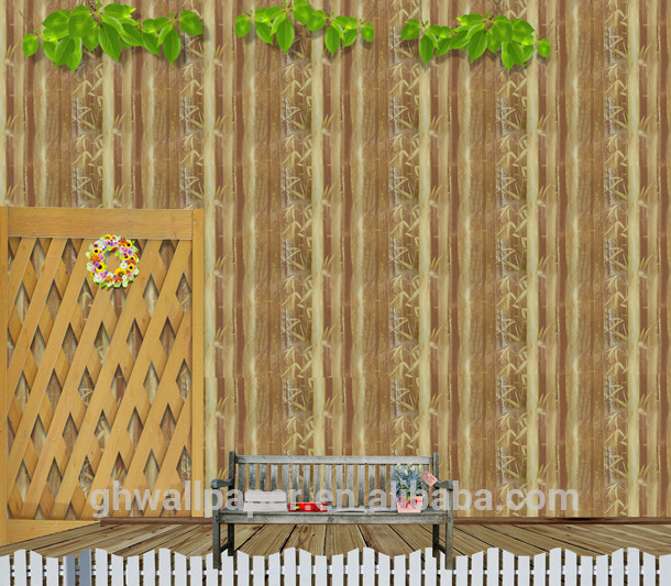 Wallpaper Bamboo Design 3d For Home Decoration