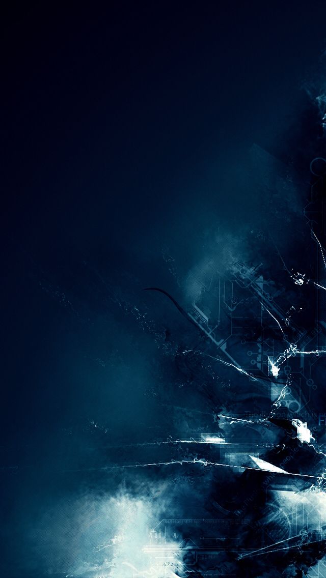 Dark Blue Abstract iPhone Wallpaper