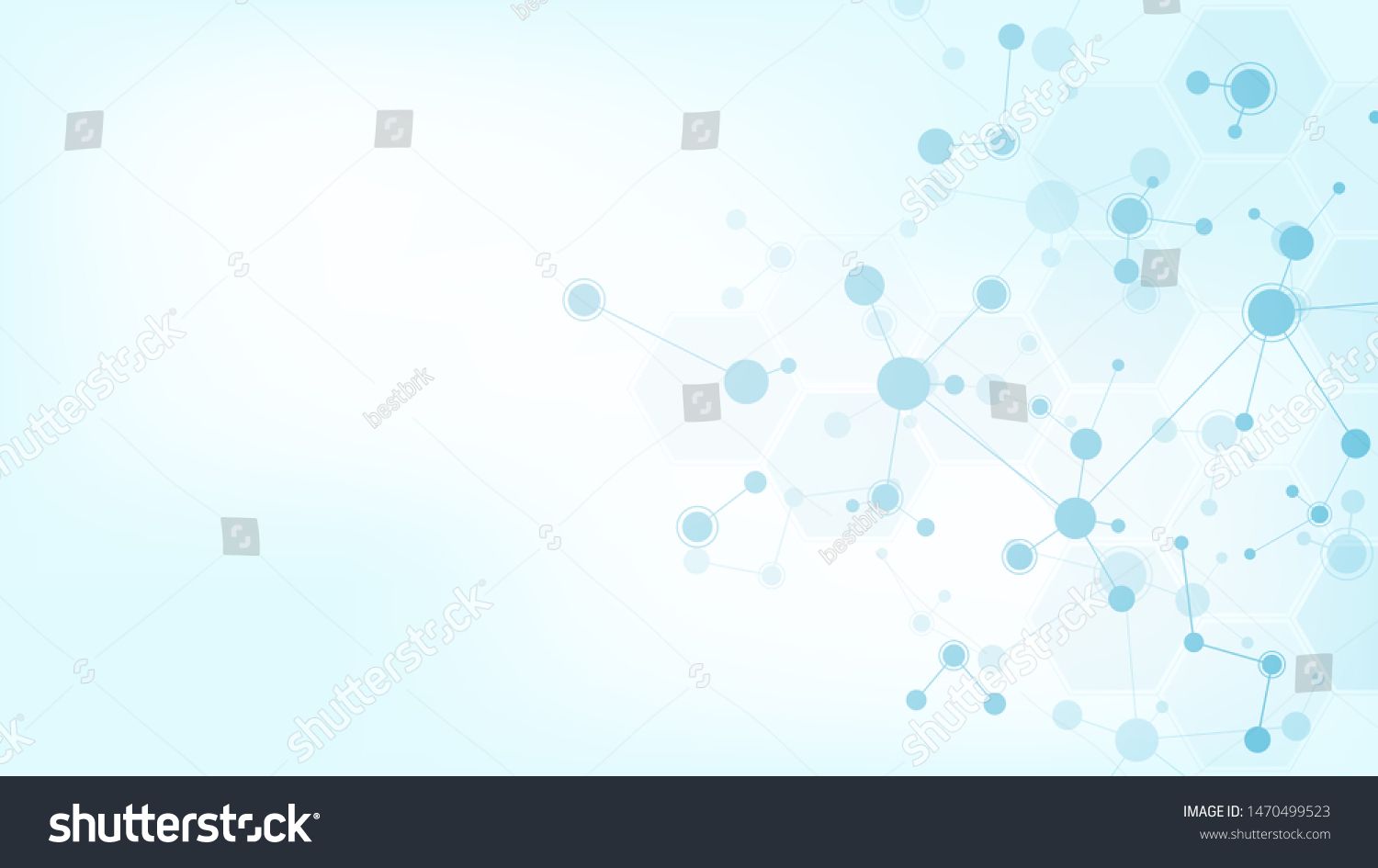 Abstract Background Of Molecular Structures Molecules Or Dna