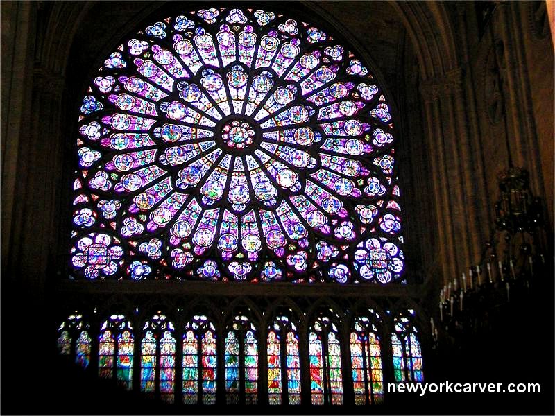 Medieval Gothic Wallpaper Notre Dame Stained Glass