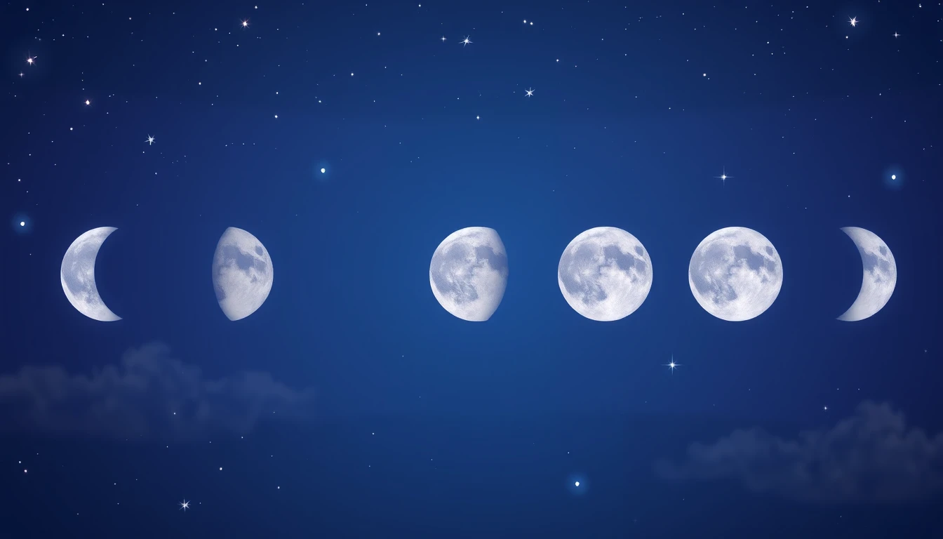 Phases Of The Moon Wallpaper