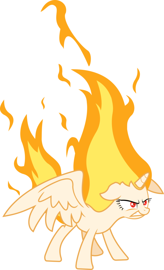 Alicorn Angry Artist Hotsun6392 Female Mane Of Fire