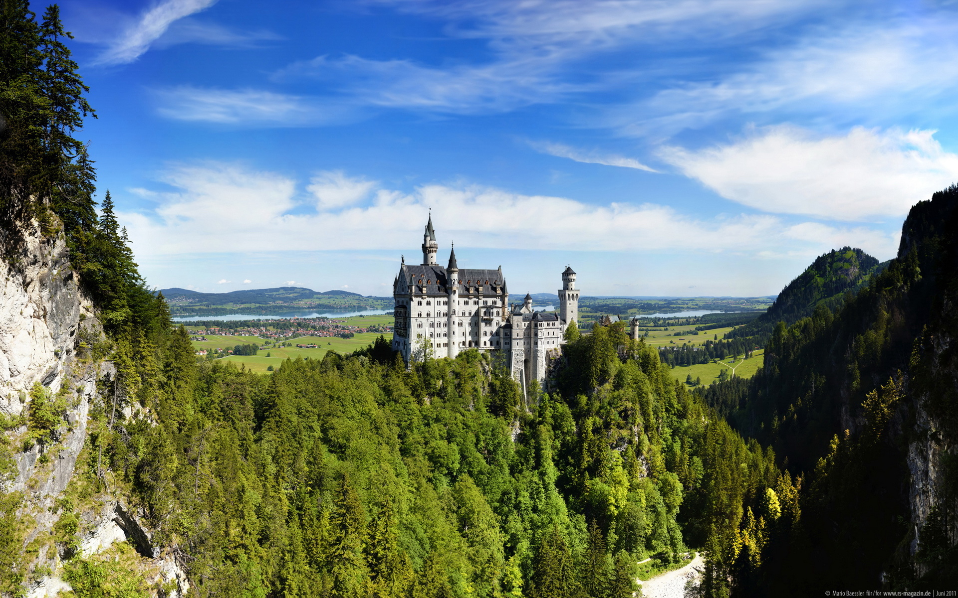 Castle Germany Bavarian Alps Wallpaper Photos Pictures