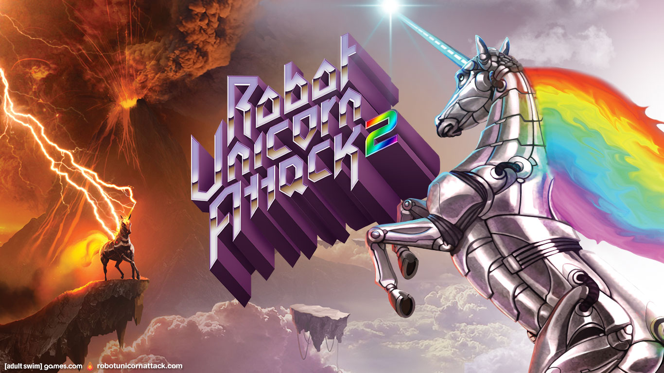 Robot Unicorn Attack From Adult Swim Games