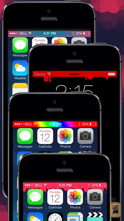 Status Art   Cool Status Bar effects by customizing your wallpaper for