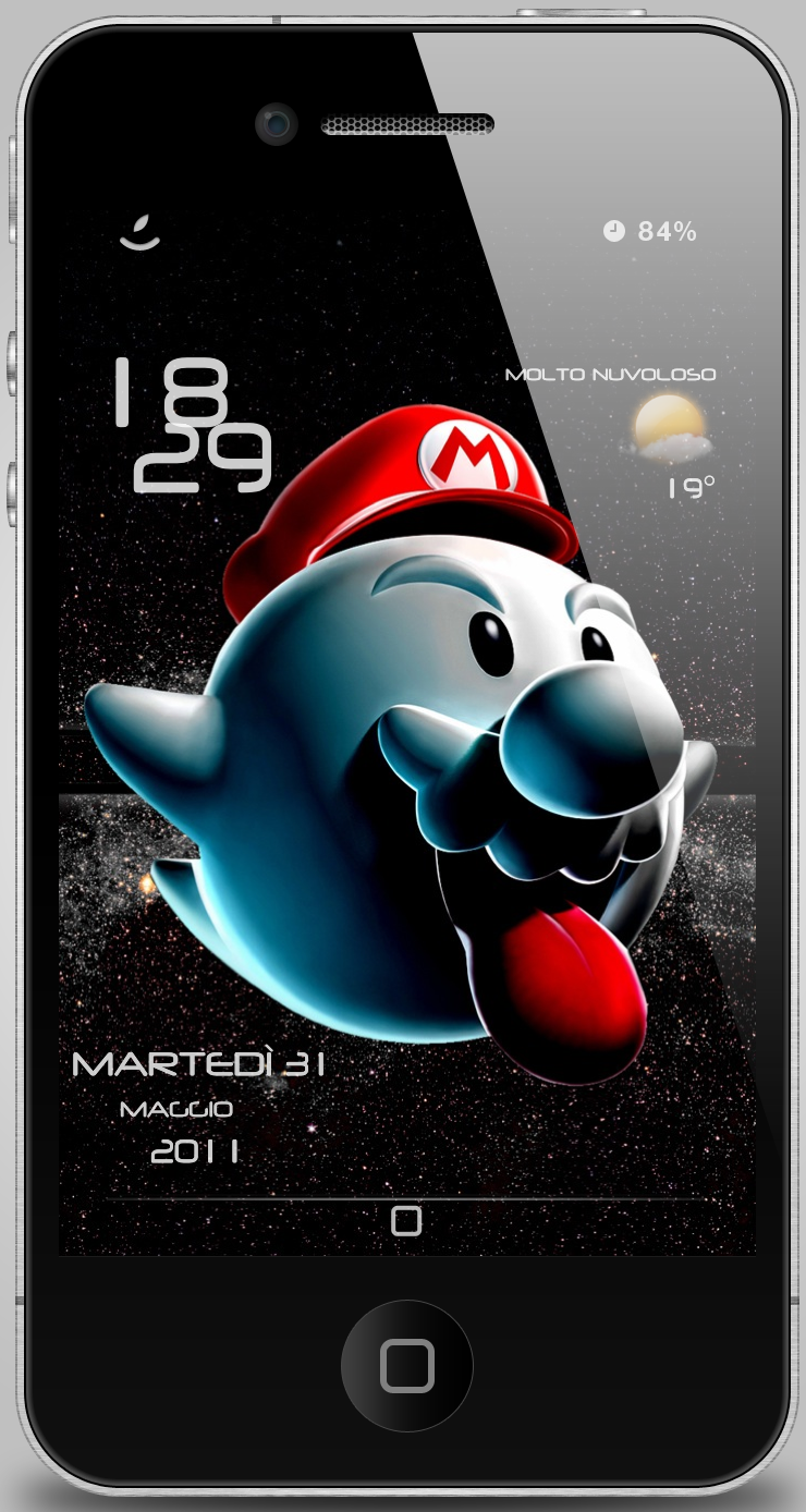 Boo Mario Ls By Poetic24 Customization Wallpaper iPhone Ipod Touch