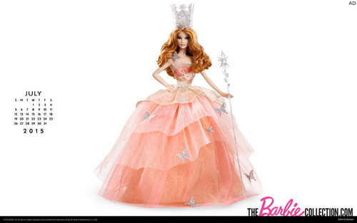July Barbie Collectors Wallpaper