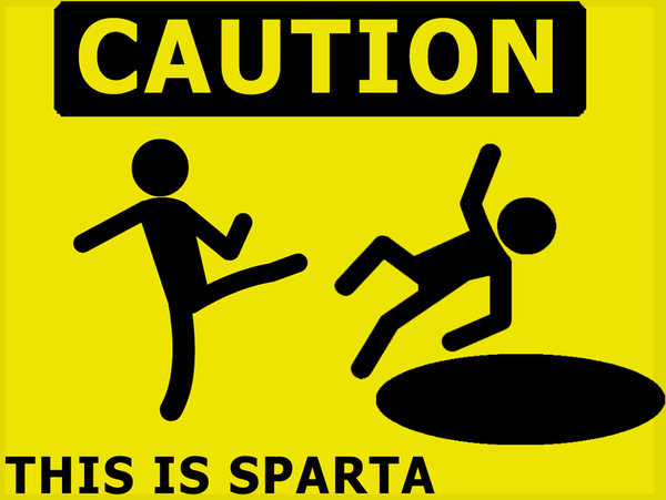 Caution This Is Sparta By 3cl1ps3111