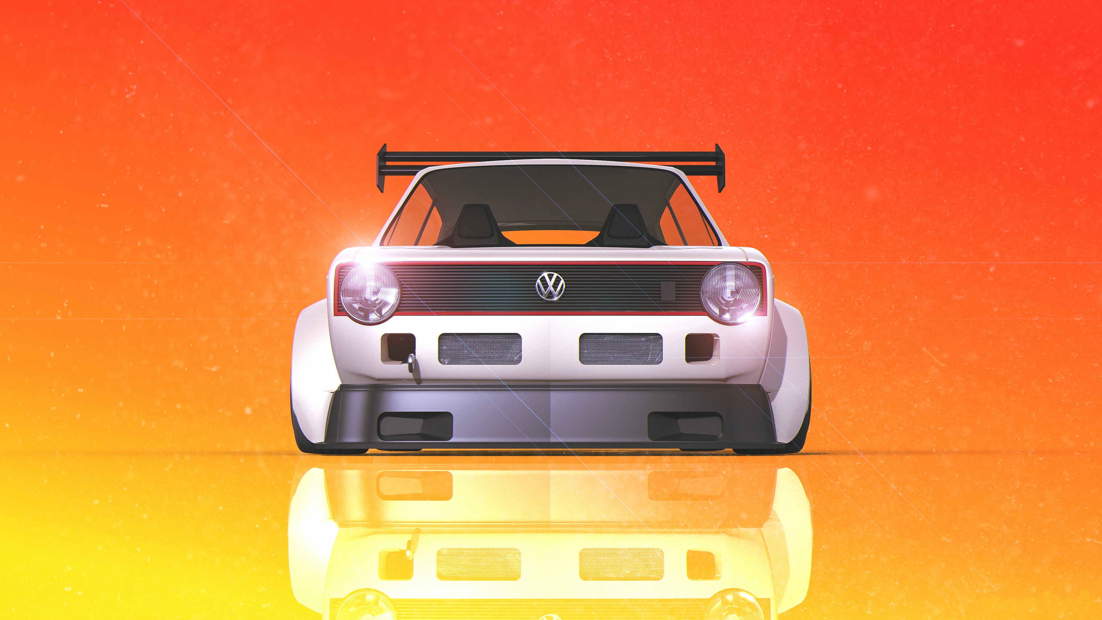 Volkswagen Golf Gti Digital Art 4k HD Wallpaper