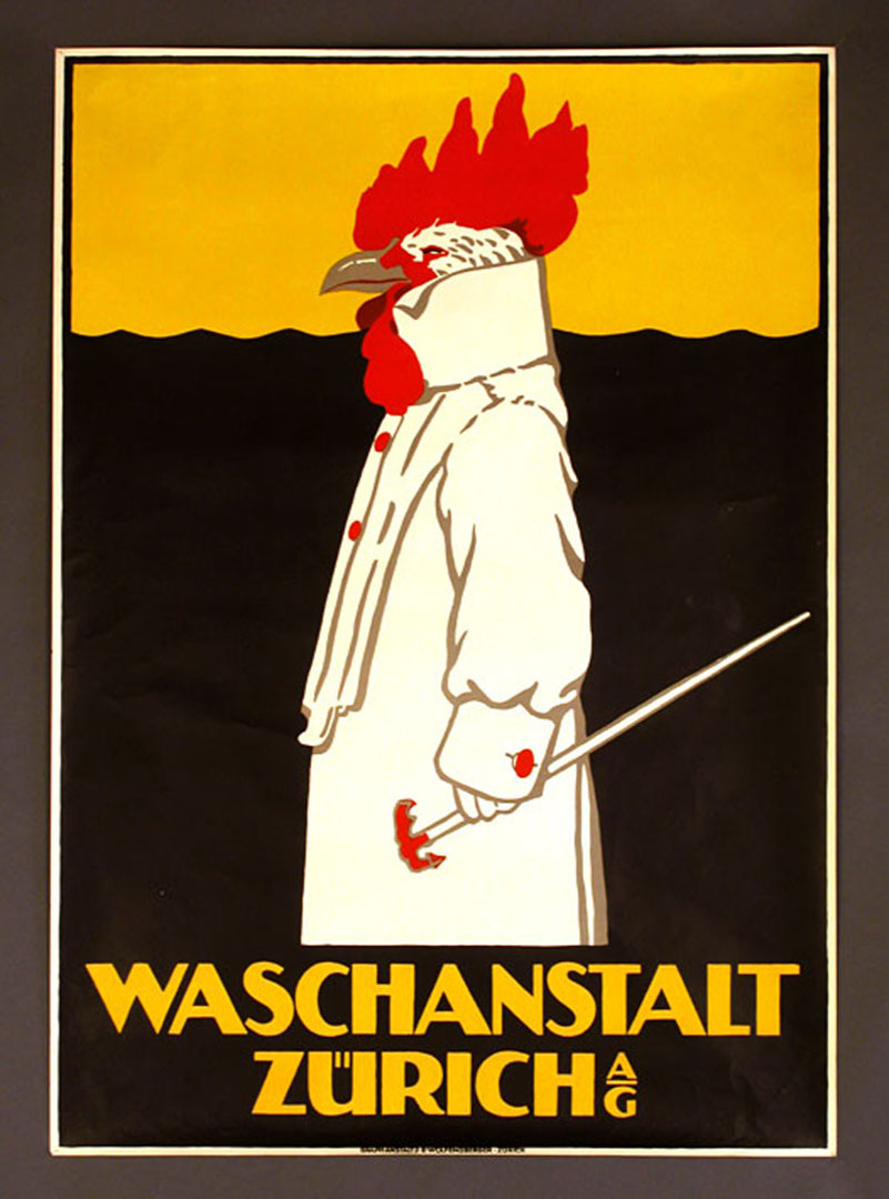 Waschanstalt Vintage European Posters Wallpaper Image
