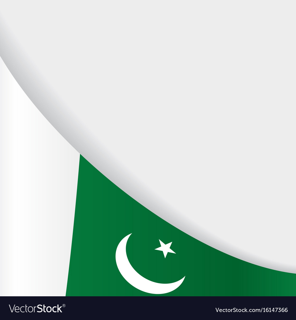 Pakistani Flag Background Royalty Vector Image