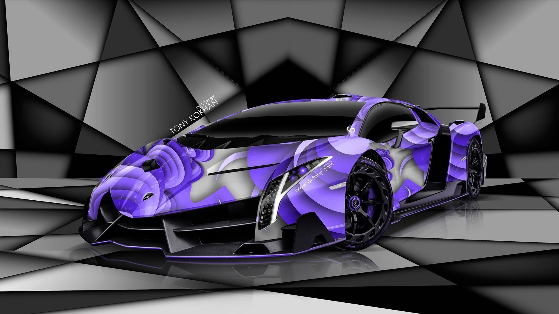 Purple Lamborghini Wallpaper Top