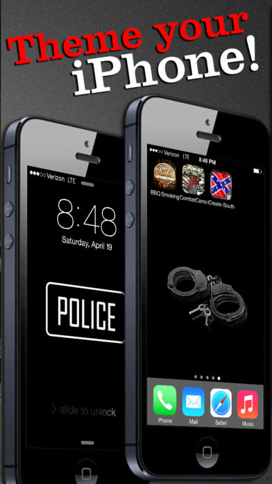 Police Themes Background Wallpaper Lock Screens Ios Store