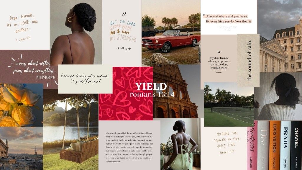 Aesthetic Christian Desktop Wallpaper Collage Macbook Pro