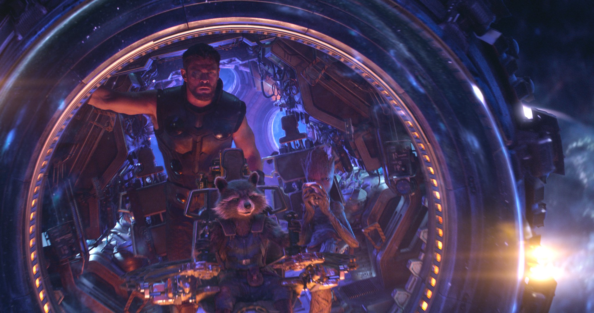Thor Rocket And Groot High Resolution Image From Iw Marvelstudios