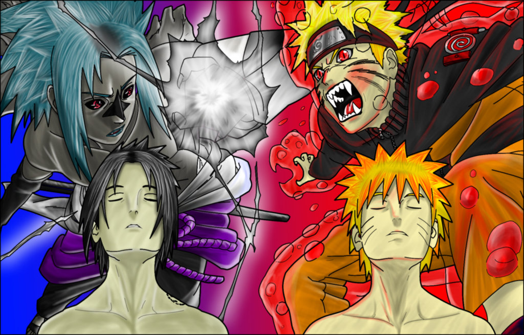 Naruto Vs Sasuke Shippuden Pixel Anime Hd Wallpaper