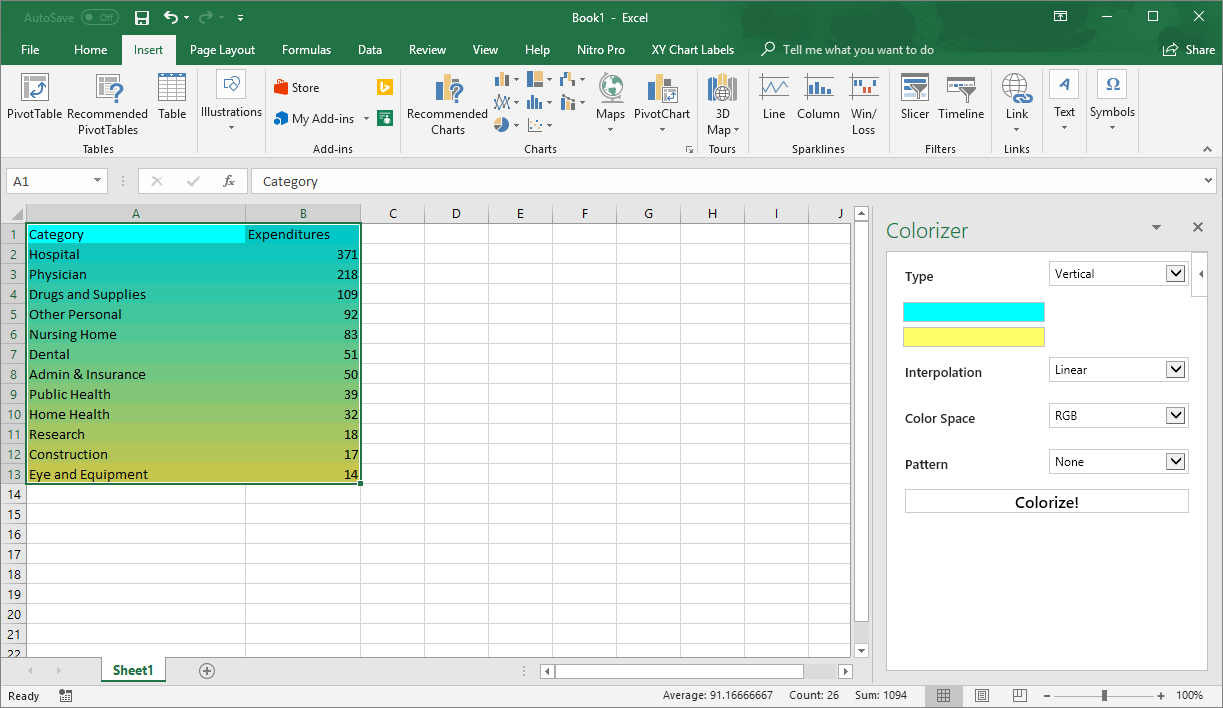 Enhance Excel Spreadsheets With Colors Colorizer
