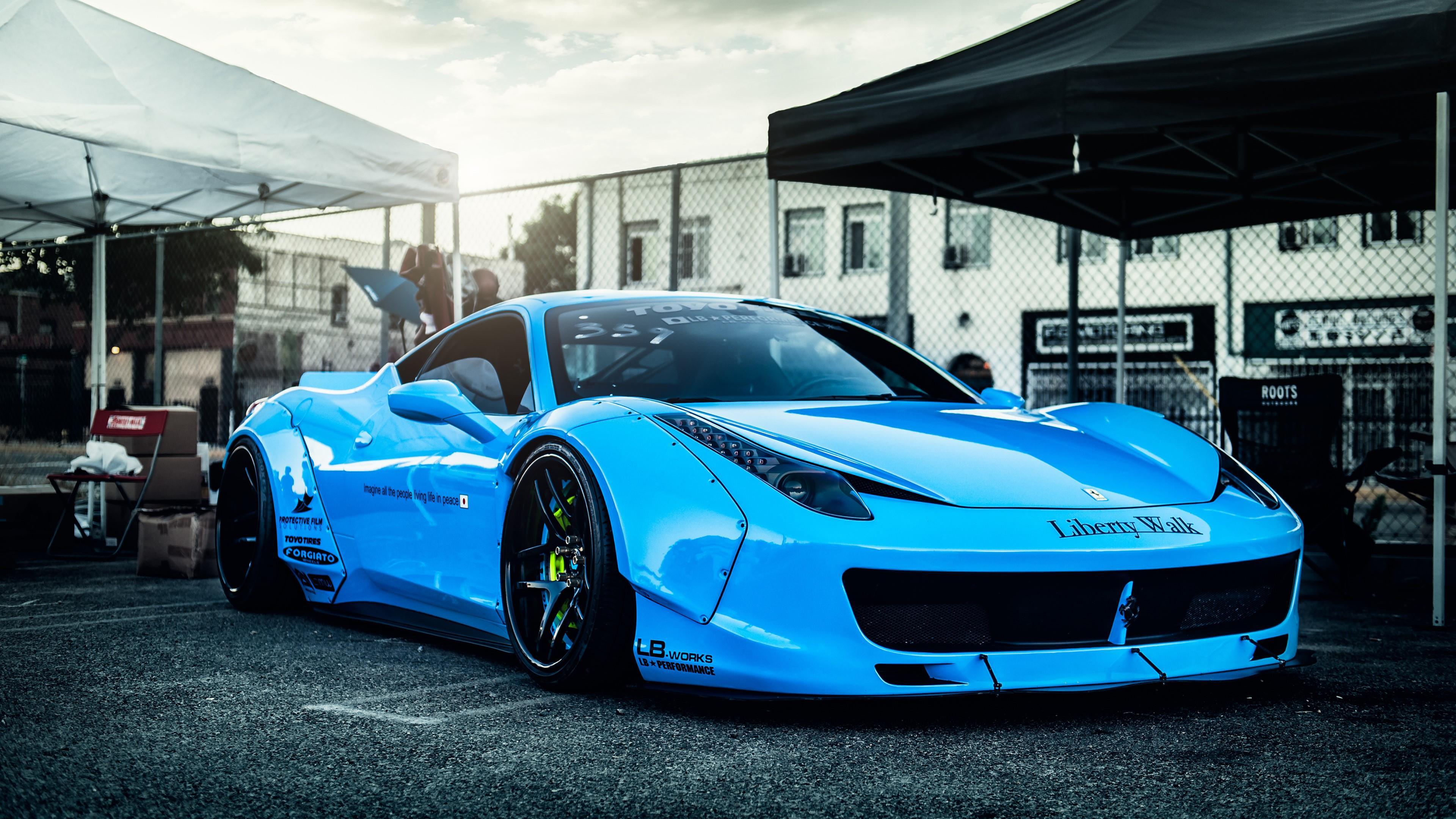 Blue Ferrari Backiee