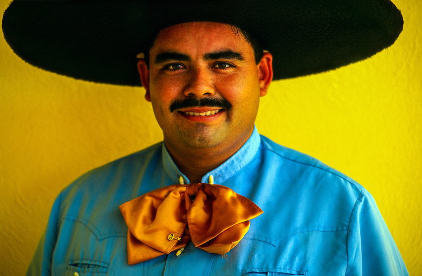 Mexican Sombrero Man Wearing A