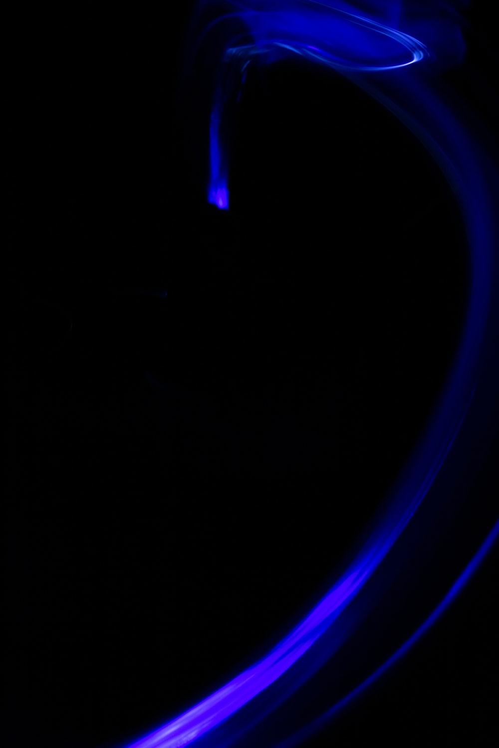 Blue And Black Light Digital Wallpaper Photo Image On