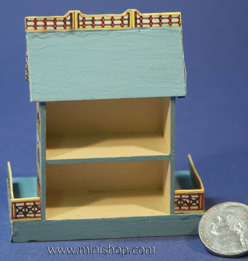 Tiffany Blue Wallpaper Dollhouse Miniature
