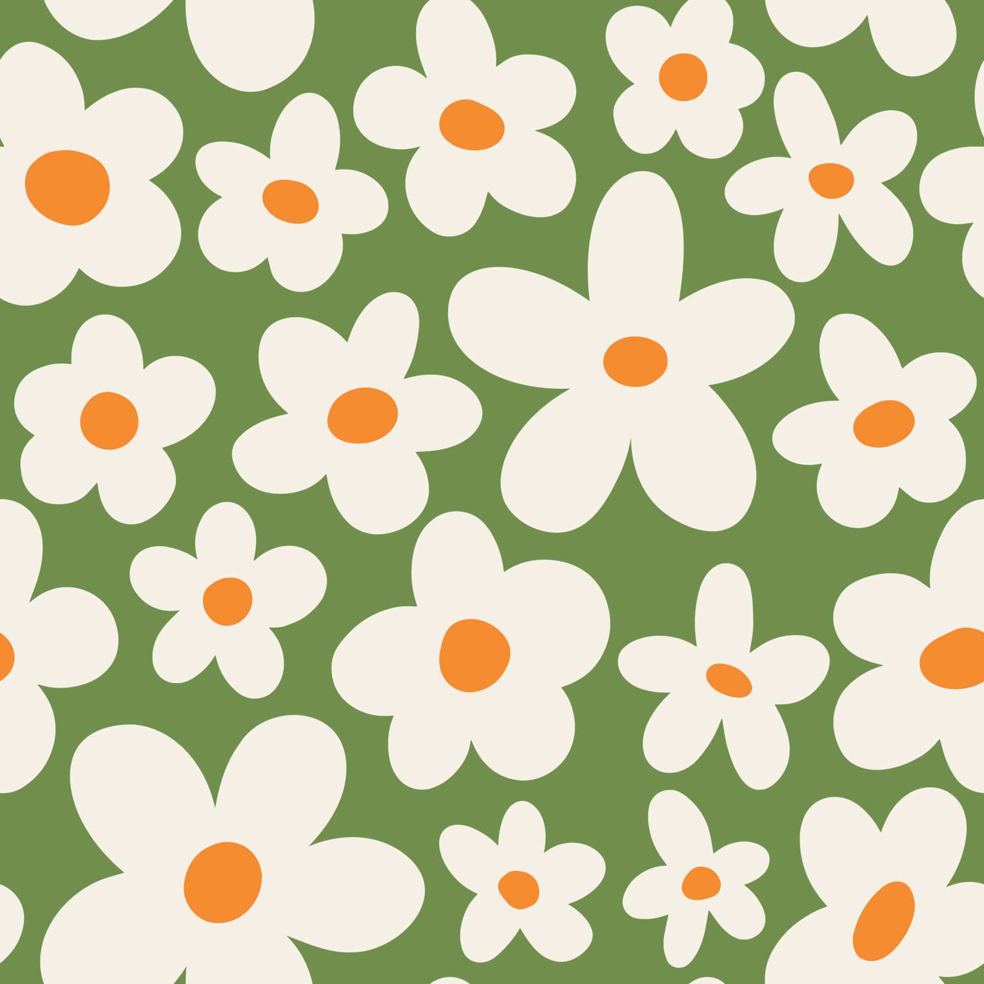 Bringing The 70s Back With Fun Floral Patterns Wallpaper