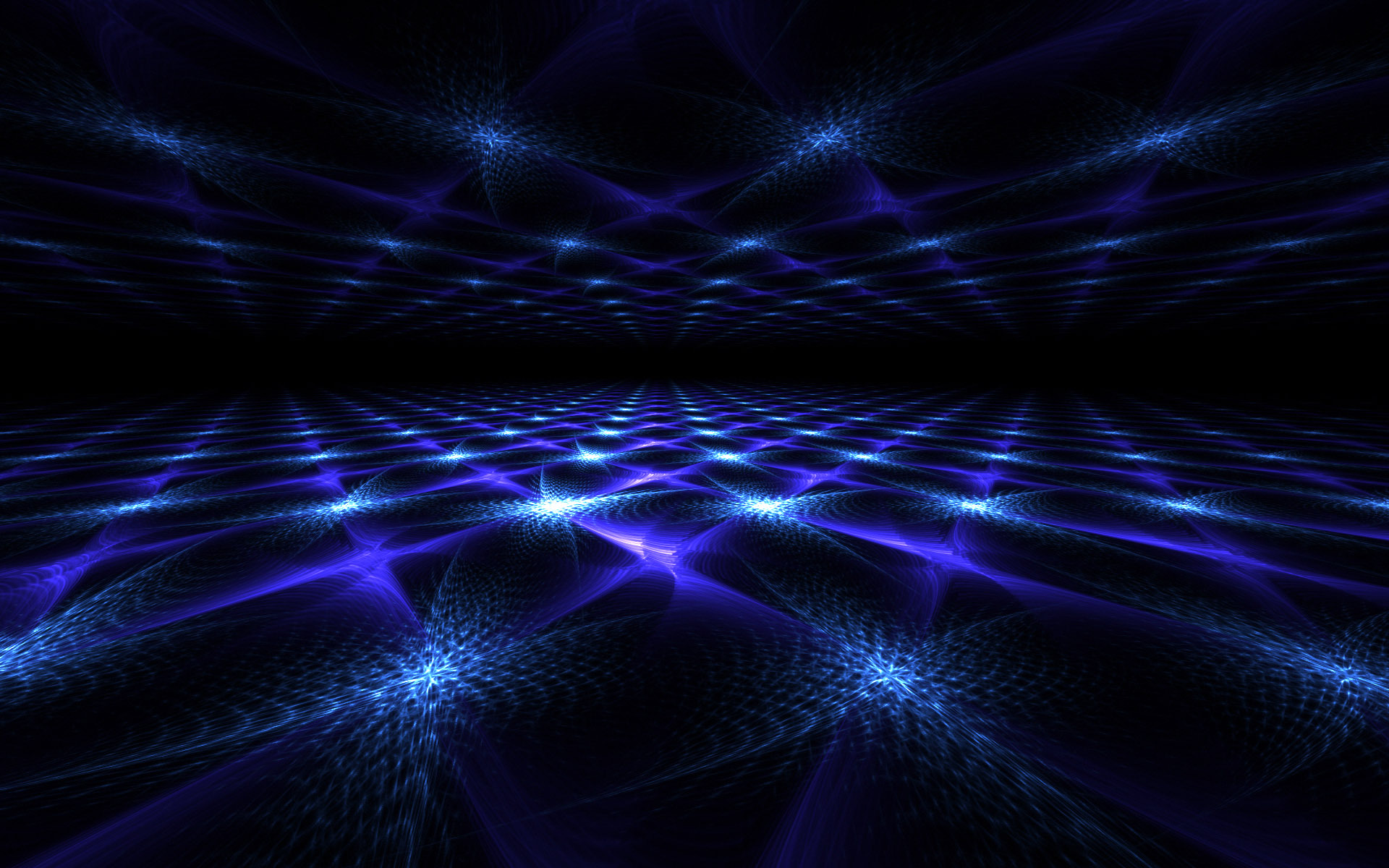 Abstract Blue Dance Flor Neon Background Wallpaper