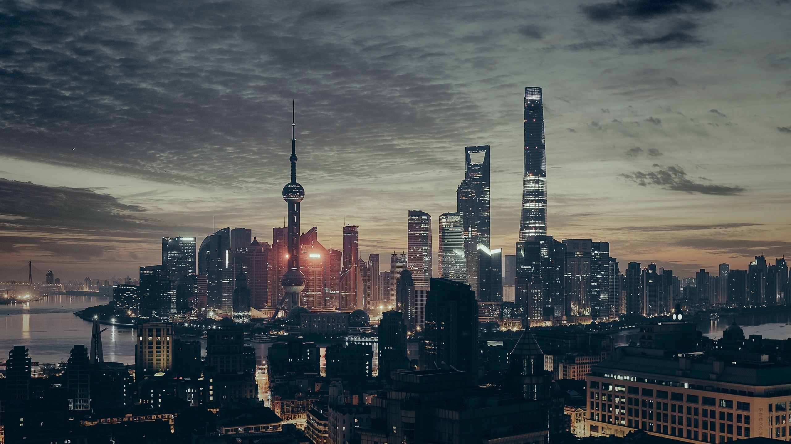 Shanghai China Skyscrapers Wallpaper HD City 4k