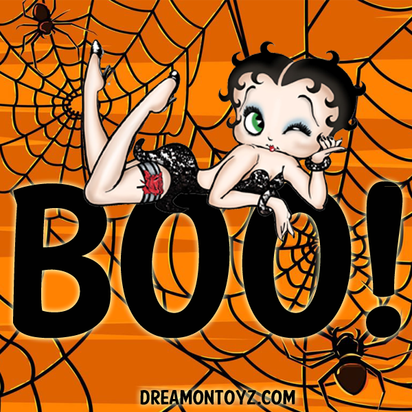 Betty Boop Pictures Archive Betty Boop Boo Halloween graphics 600x600
