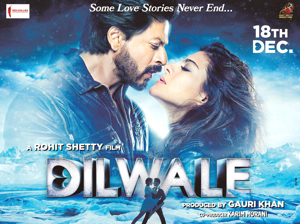 Dilwale Movie Wallpapers Shah Rukh Khan Kajol Bollywood 1027x768