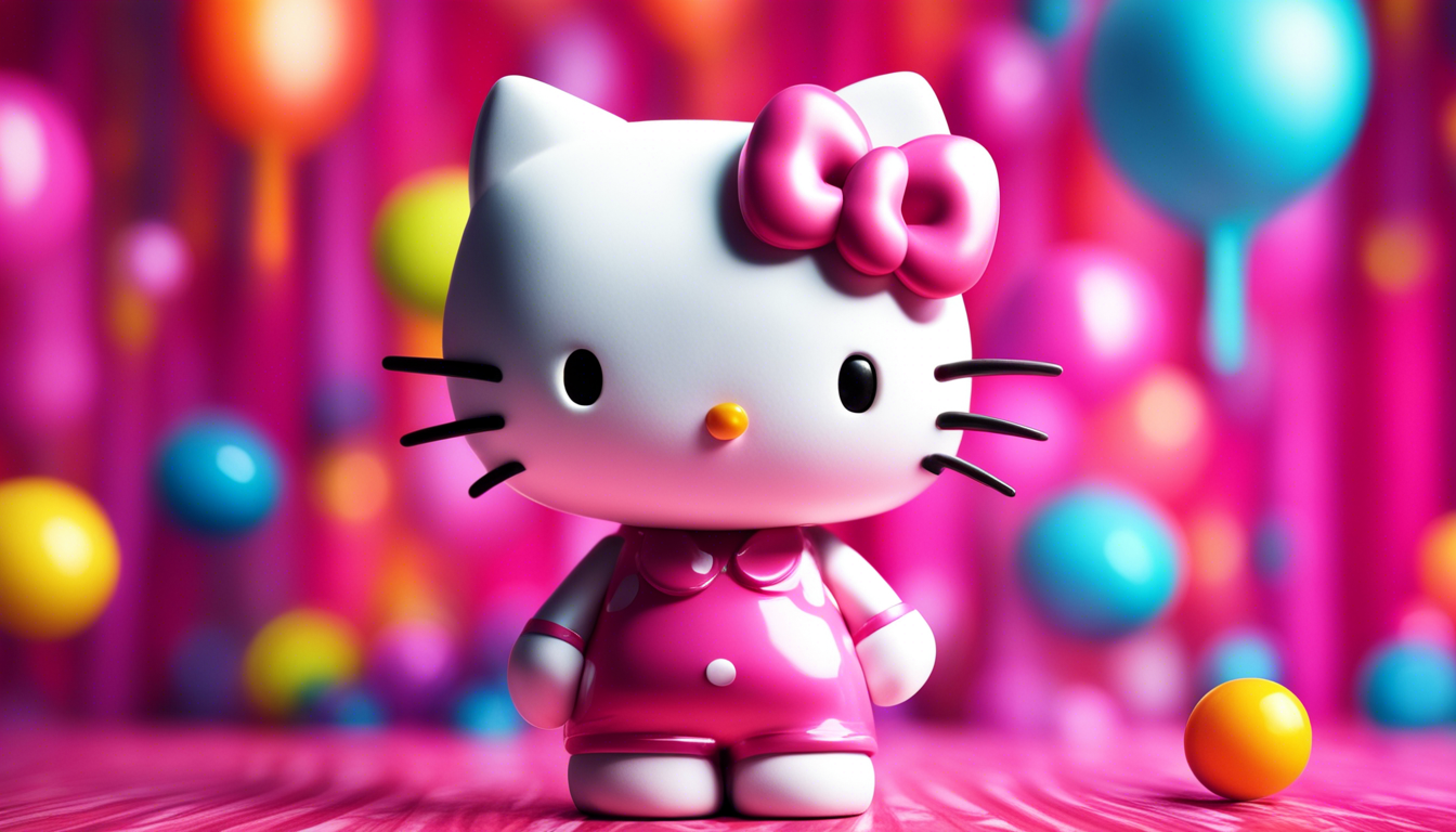 A Vibrant And Adorable HD Wallpaper Featuring Everyone S Favorite Feline Friend Hello Kitty Include Bright Colors Playful Patterns Of Course Herself Looking Cute Cheerful Make Sure The Design Is Fun Whimsical Perfect For Adding Touch Sweetness To Any Desktop Background