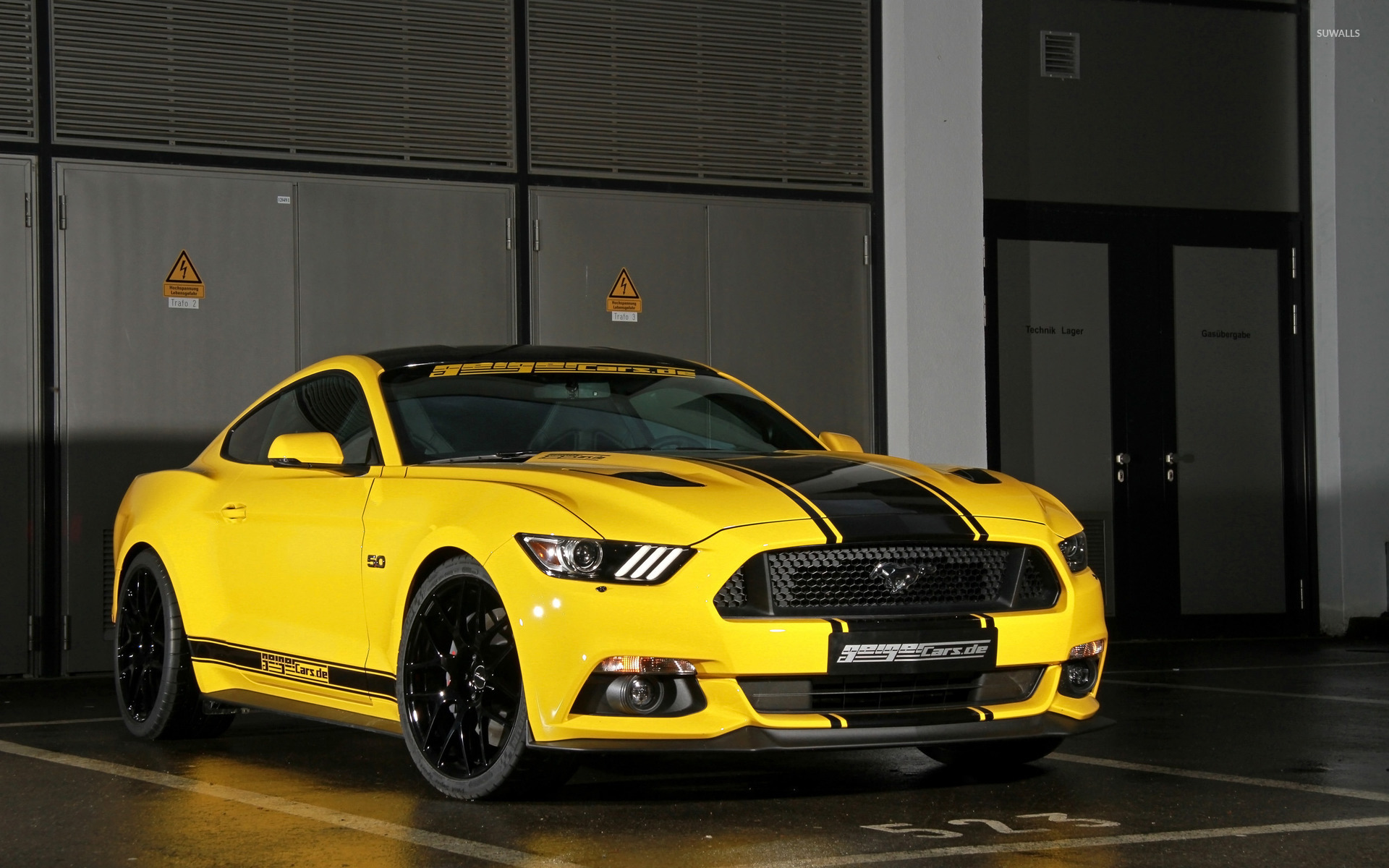Yellow Geigercars Ford Mustang Gt Wallpaper Car