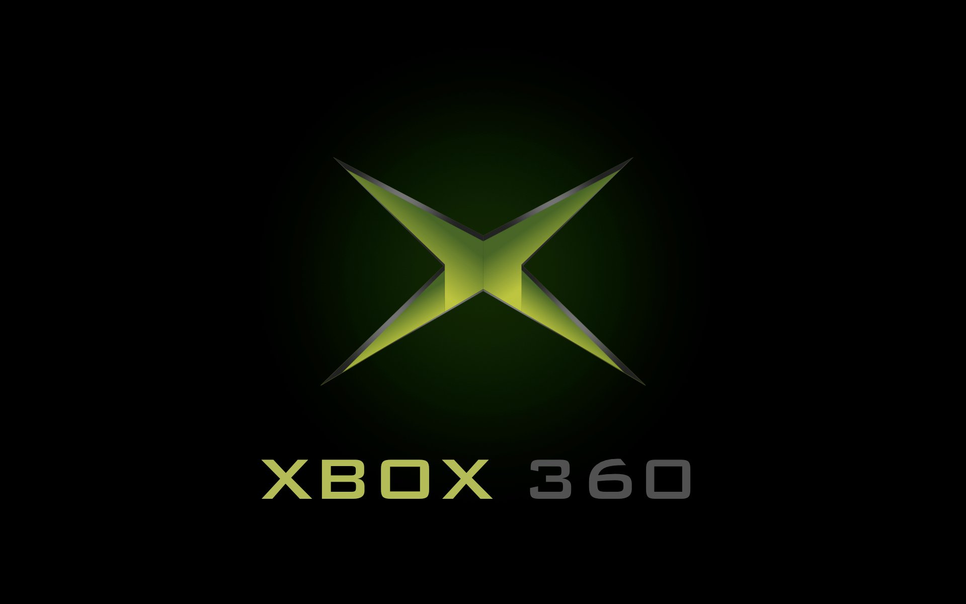 black xbox 360 logo wallpaperjpg 1920x1200