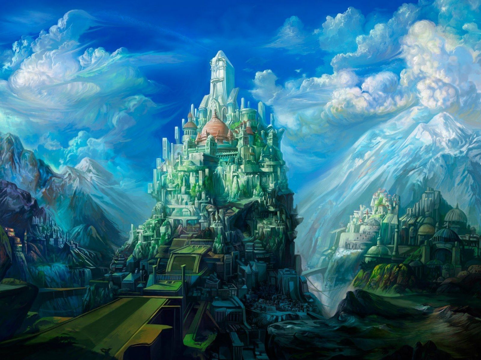 Free Download 3d Landscape Fantasy Art Scenery Desktop Wallpaper Nr