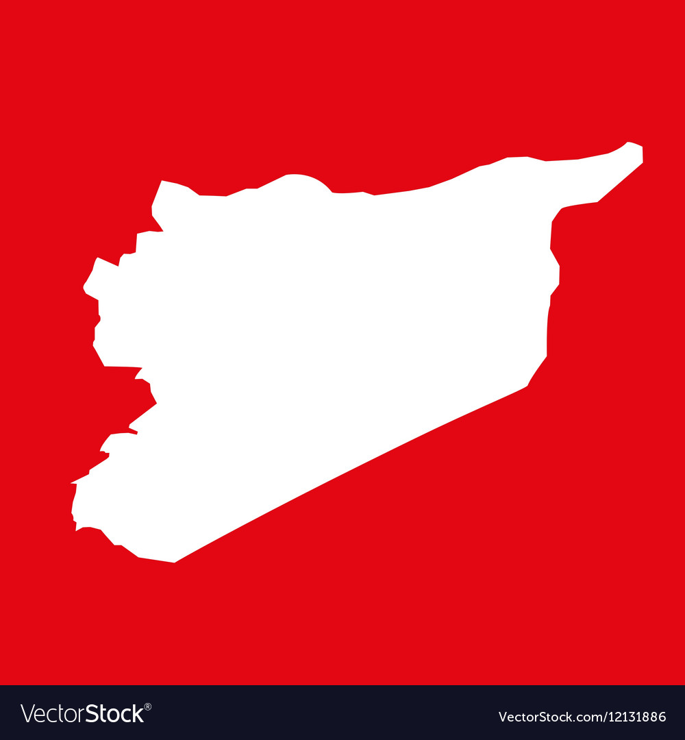 Syria Map On Res Background Royalty Vector Image